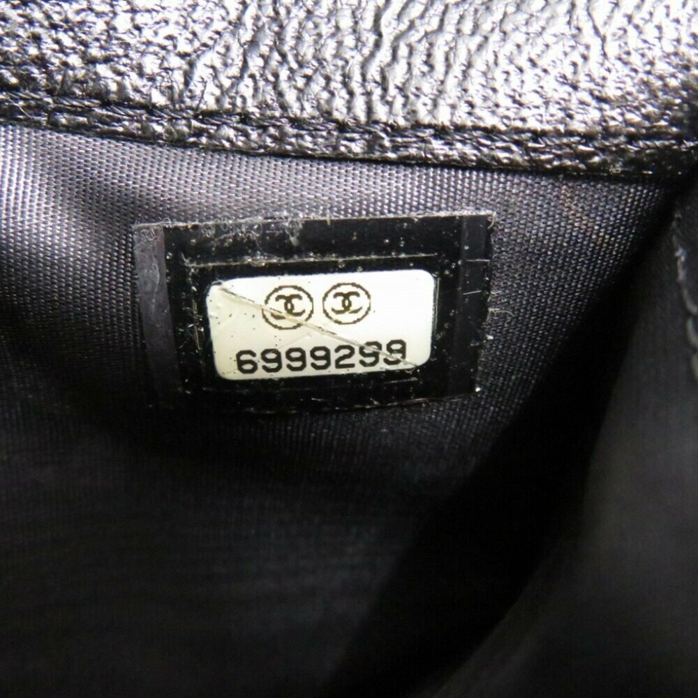 CHANEL Black Lambskin Leather Logo Wallet - Picture 8 of 10